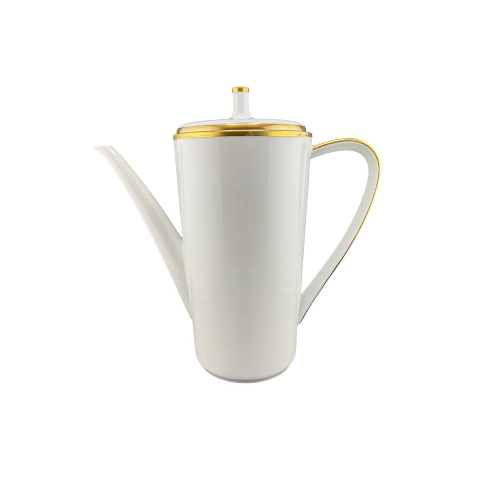 Vintage 1970 Hutschenreuther Noblesse Coffee Pot – Gold Trim